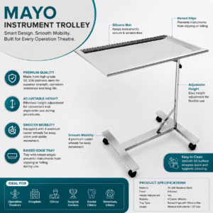 Mayo Instrument Trolley