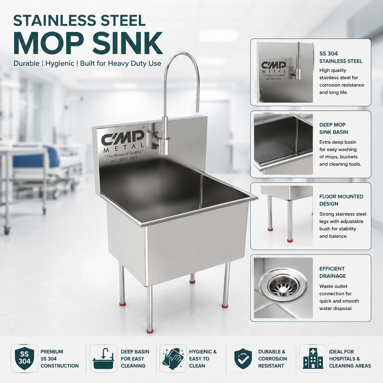 Dirty Utility Mop Sink - 400