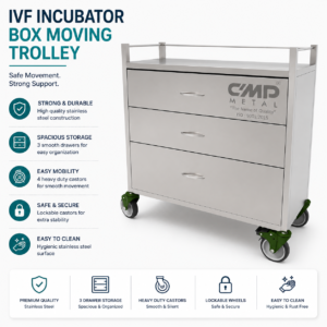 IVF Incubator Box Moving Trolley