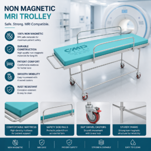 Non Magnetic MRI Trolley