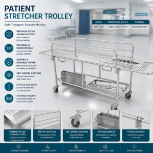 Patient Stretcher Trolley - 1500