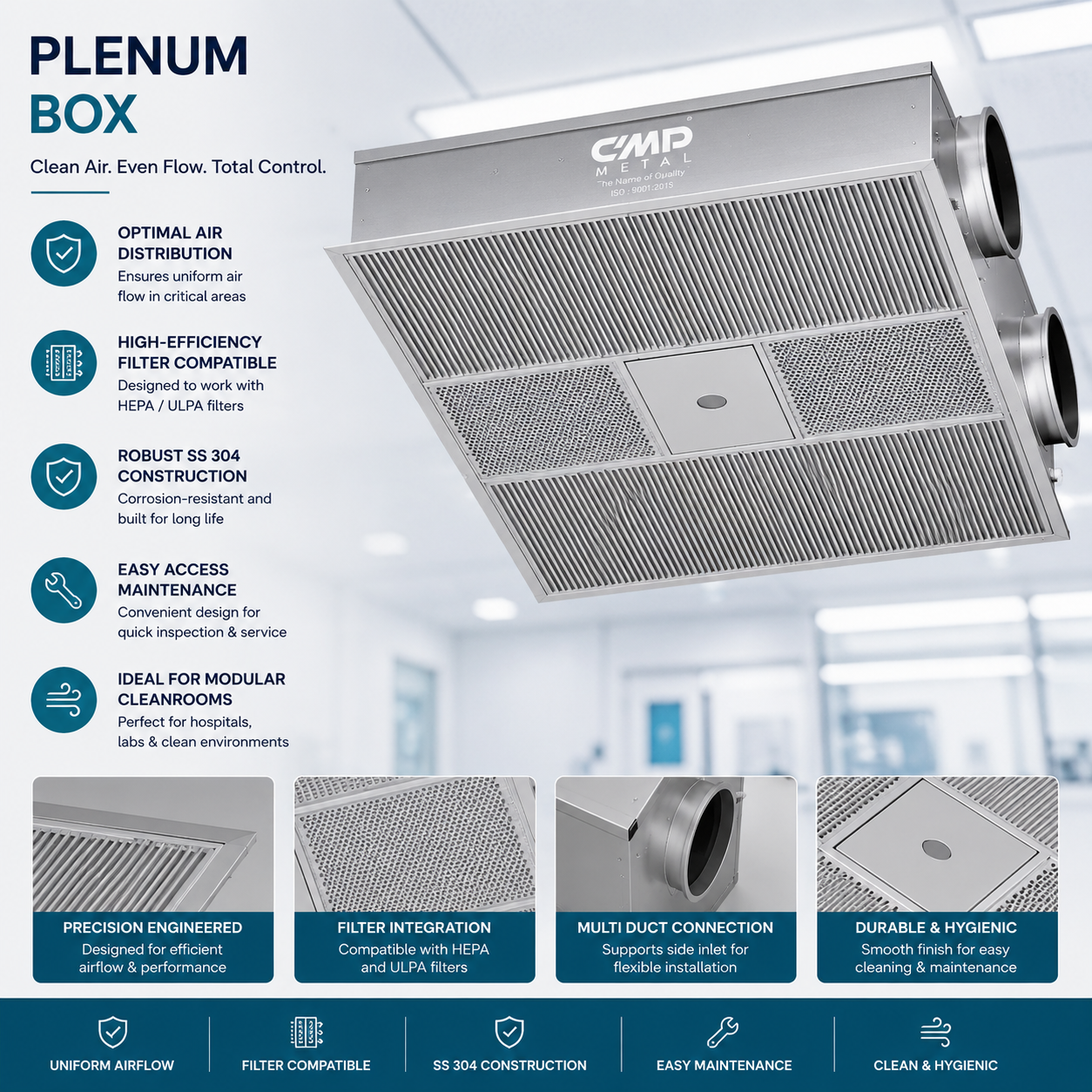 Plenum Laminar / HVAC Air Diffuser
