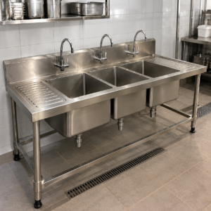 Three Compartment Sink