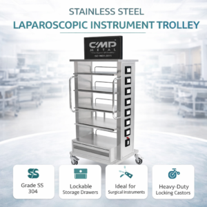 Laparoscopic Instrument Trolley - 1500
