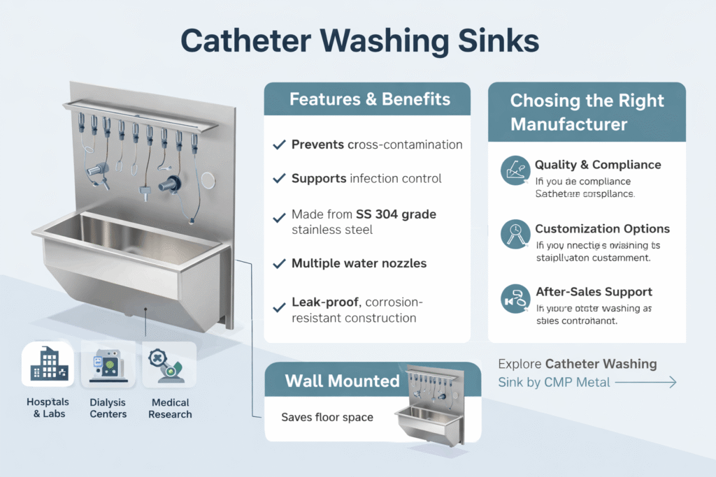 Dialyzer washing sink for hygienic cleaning and reprocessing of dialysis equipment