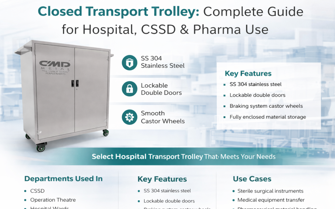 Closed Transport Trolley: Complete Guide for Hospital, CSSD & Pharma Use