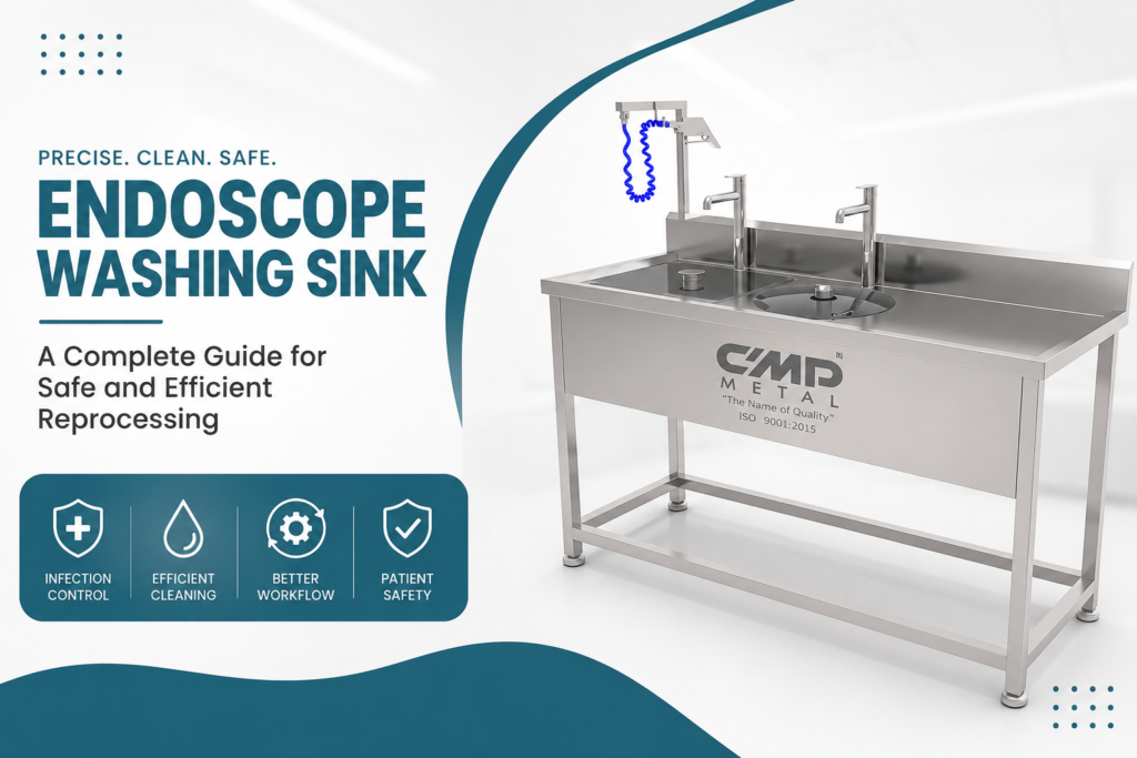 Endoscope washing sink manufacturer providing high-quality medical cleaning solutions.
