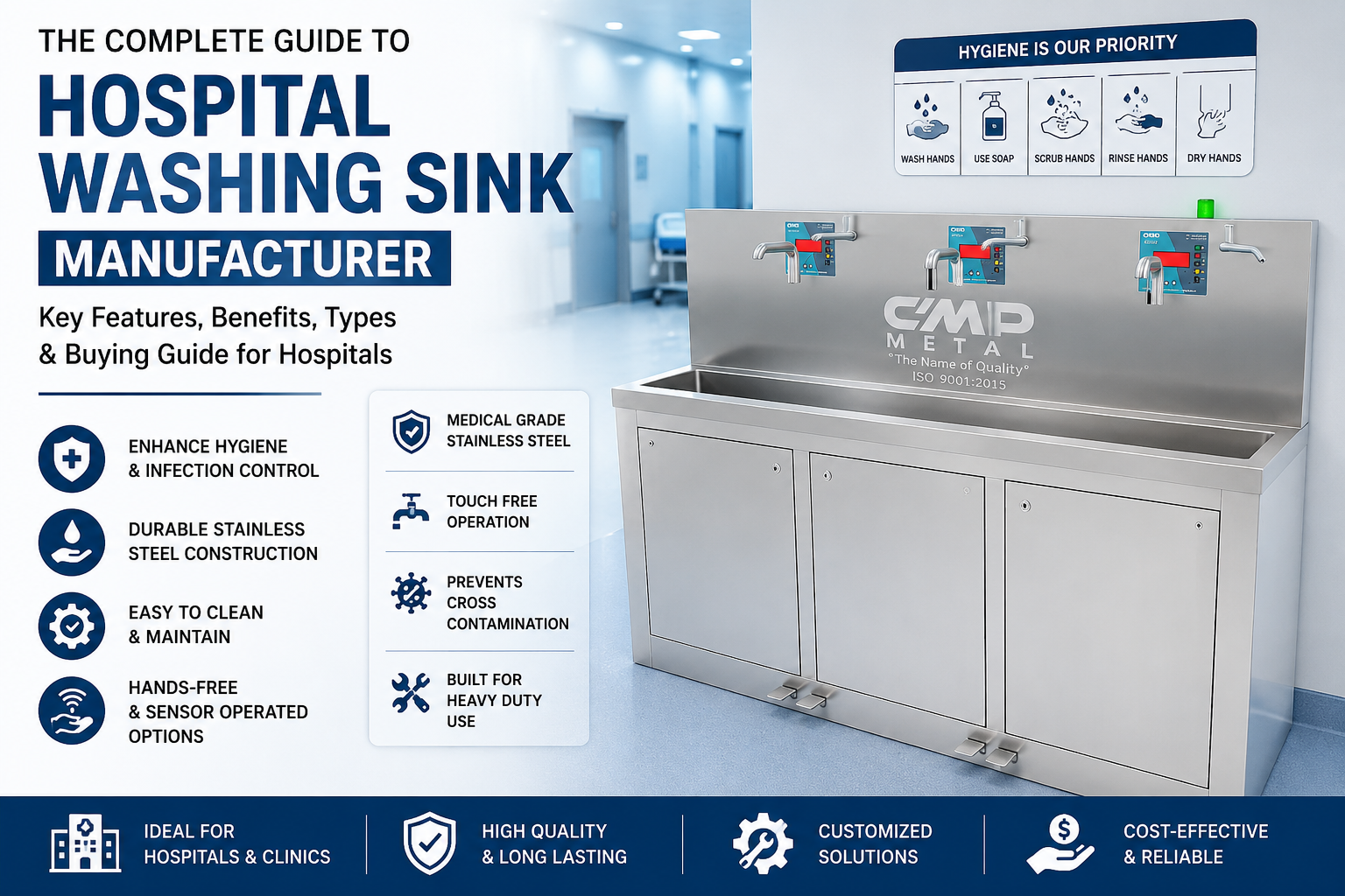 Hospital Washing Sink Manufacturer