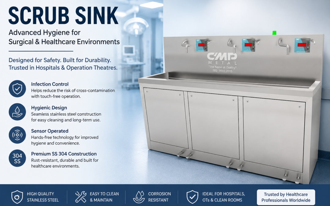 Scrub Sink: Complete Guide for Hospitals, Operation Theatres, and Healthcare Facilities