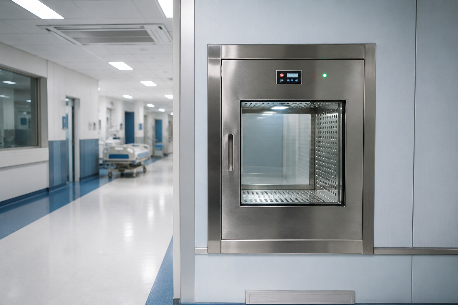Dynamic Pass Box Manufacturer Dynamic Pass Box Manufacturer in India - Stainless Steel HEPA Filter Cleanroom Dynamic Pass Box