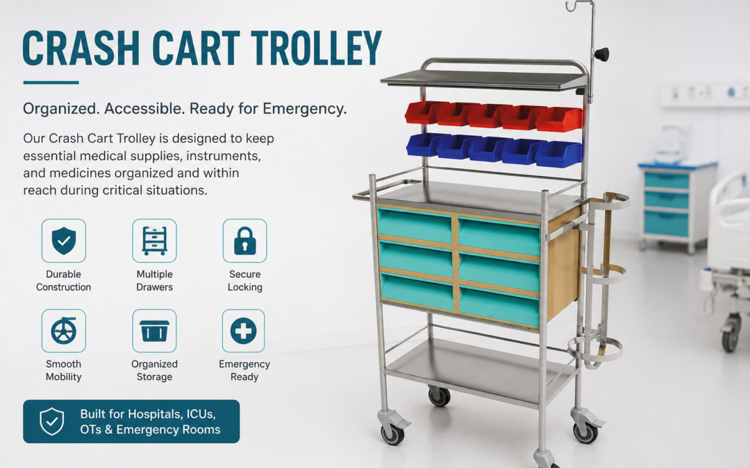 Crash Cart Trolley: Essential Emergency Equipment for Hospitals