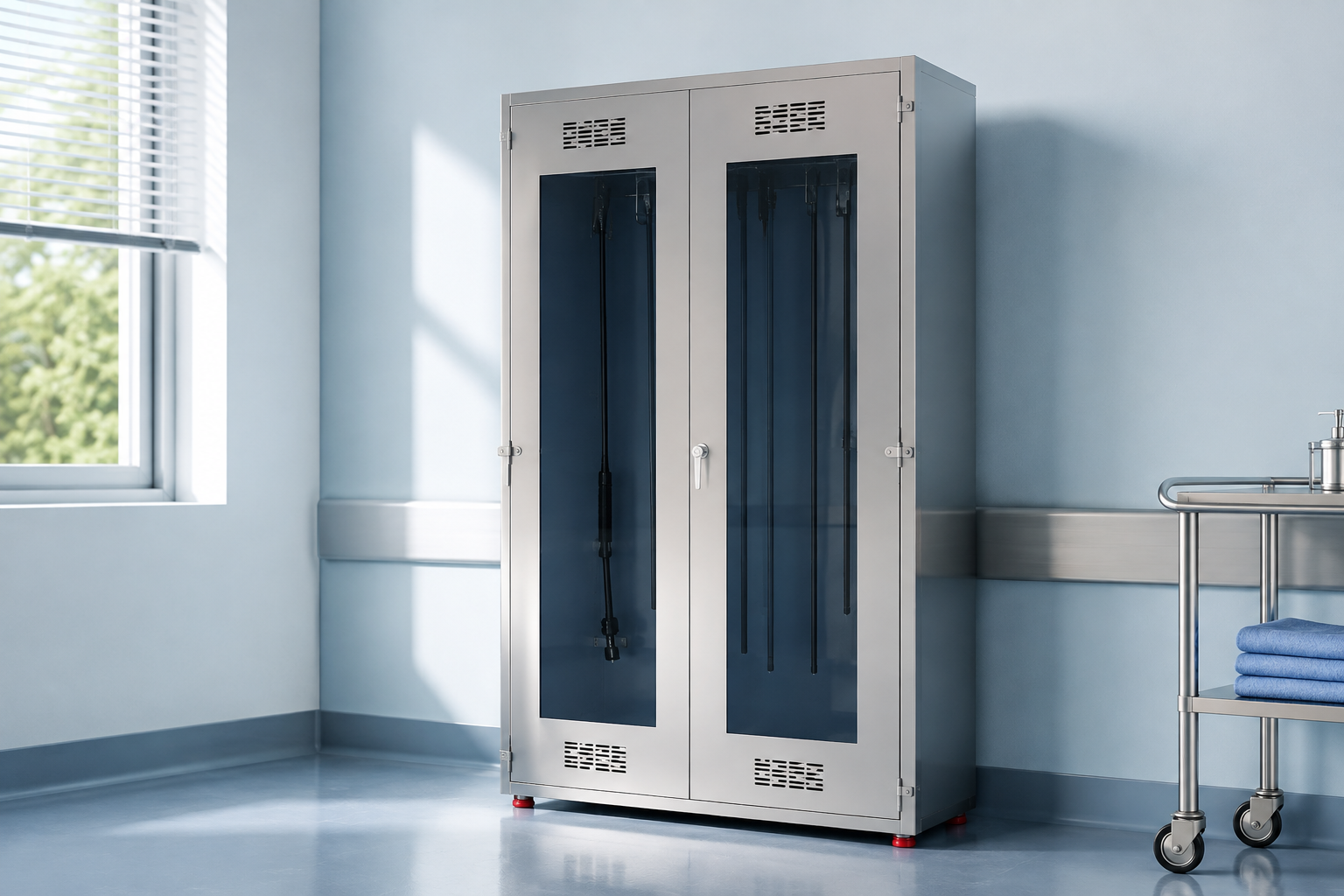 Endoscope Drying Cabinet Manufacturer | Stainless Steel Endoscope Storage Cabinet