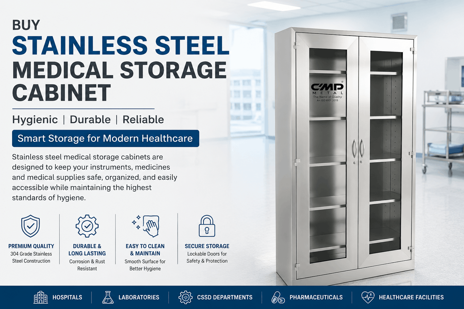 Buy Stainless Steel Medical Storage Cabinet