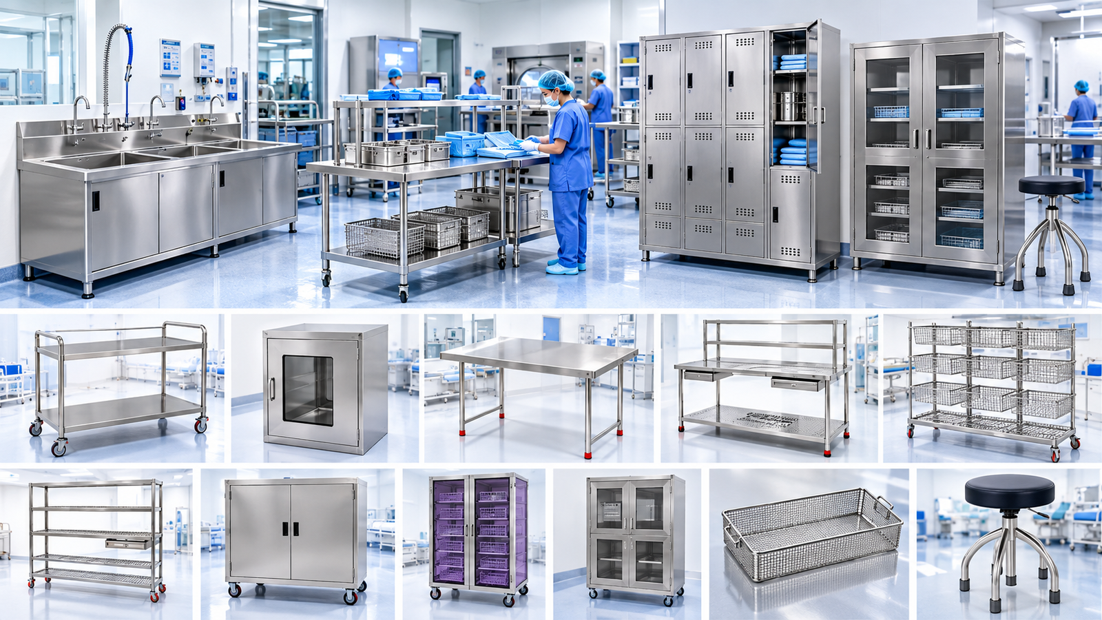 CSSD Furniture Manufacturer - Stainless Steel Hospital and Healthcare Equipment