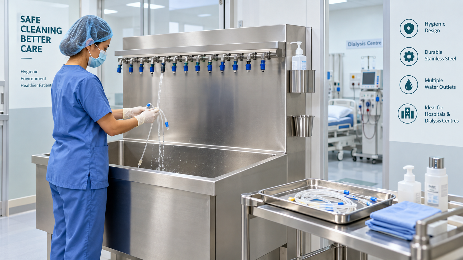 Catheter Washing Sink Manufacturer for Hospitals