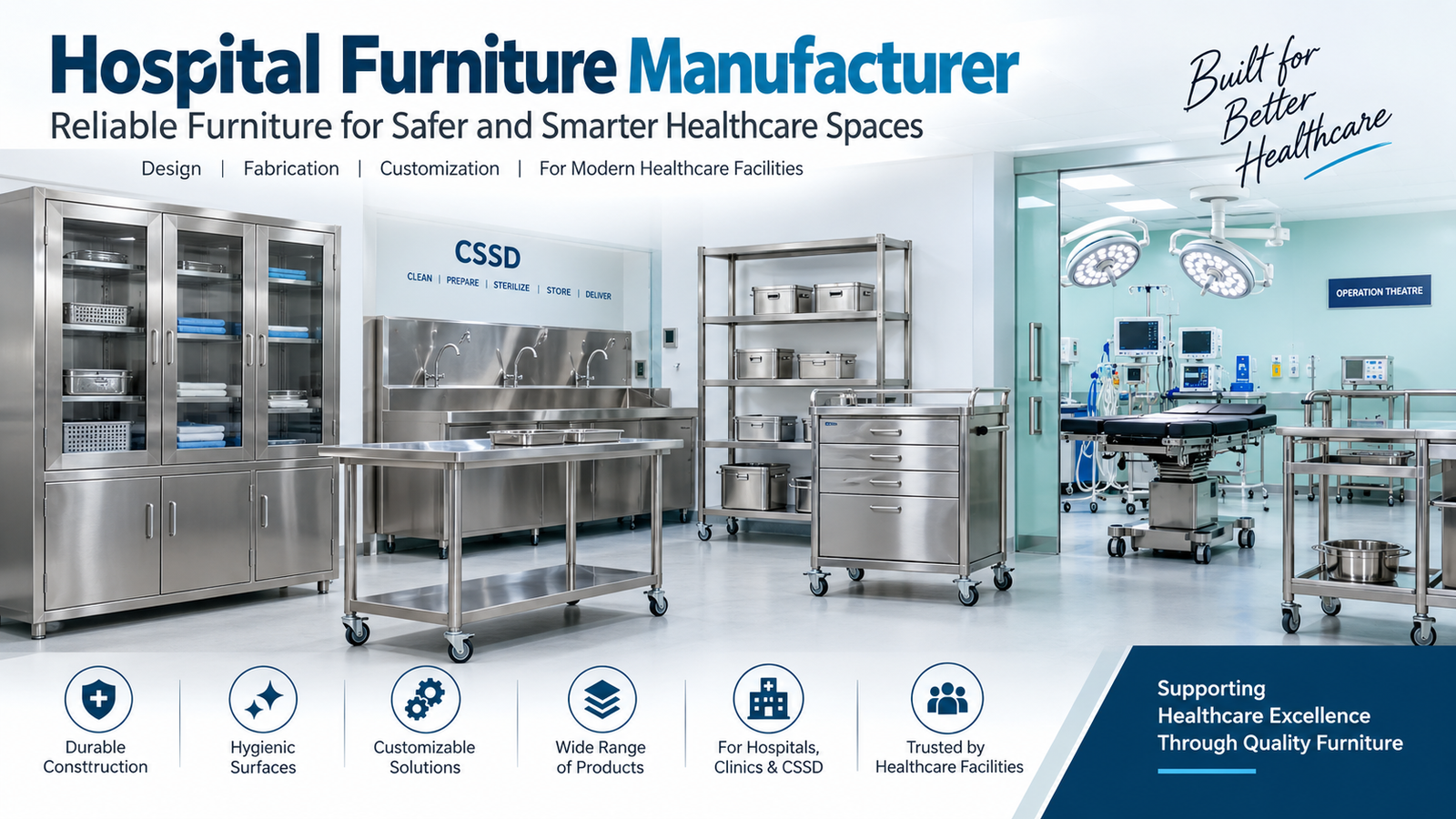 Hospital Furniture Manufacturer - Durable and Hygienic Healthcare Furniture