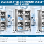 Stainless Steel Instrument Cabinet with Lockable Glass Doors for Hospital and CSSD Storage