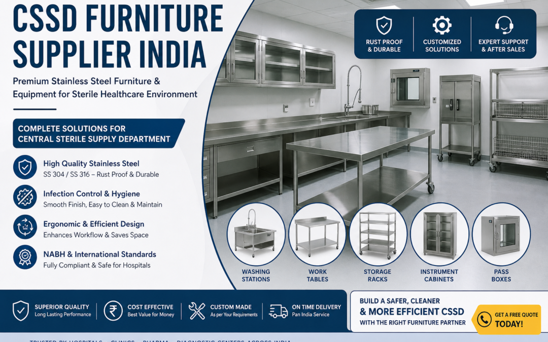CSSD Furniture Supplier India: Complete Guide for Hospitals & Sterile Environments